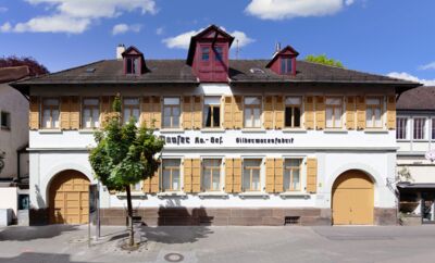 OTT-PAUSERSCHE FABRIK , errichtet 1844–1845, Aufnahme von 2020. © Museum im Prediger Schwäbisch Gmünd, Foto: Elias Blumenzwerg.