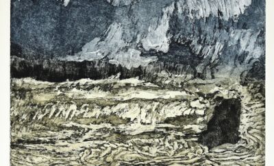 Peter Lang, Háflæði, 2019 Island, Aquatinta, Kaltnadel,  10/15. © artist