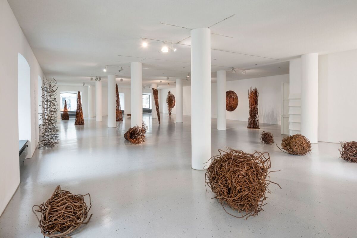 Manuela Tirler. Weed Control I, Installationsansicht aus der Ausstellung, Galerie im Prediger Schwäbisch Gmünd, 2013. © VG Bild-Kunst, Bonn 2013 / Künstlerin, Foto: Andreas Körner.
